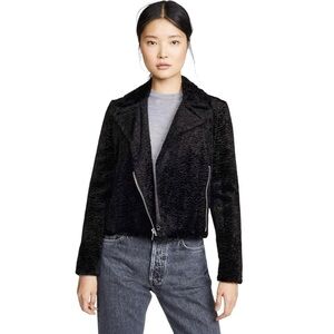 THEORY Faux Fur Jacket size XS